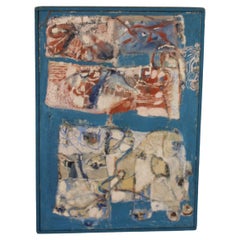 Pittura astratta blu del Medioevo
