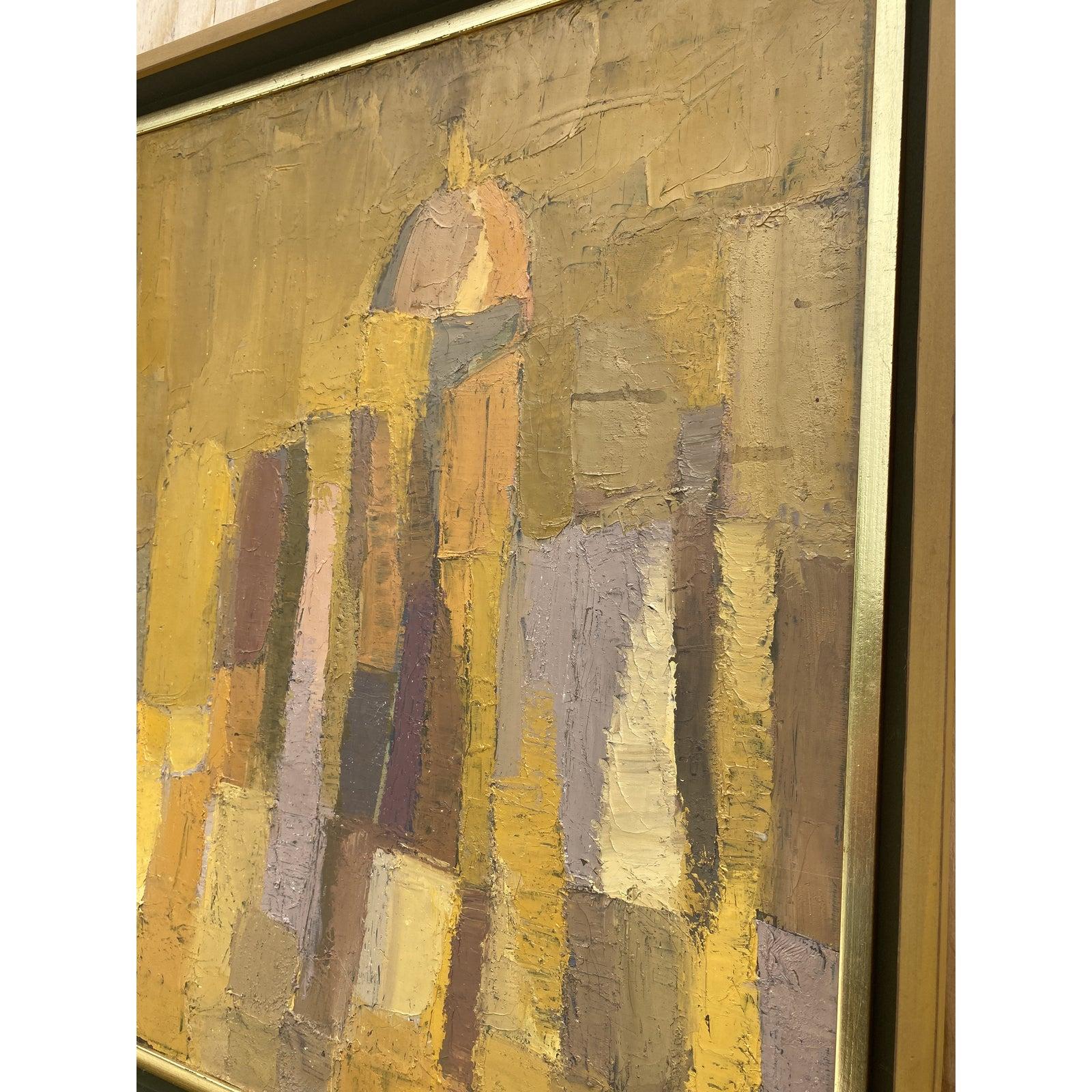 Midcentury Abstract Original Oil Painting 2