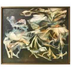 Midcentury Abstract Painting “Archaelogical Find" by Robert Lee