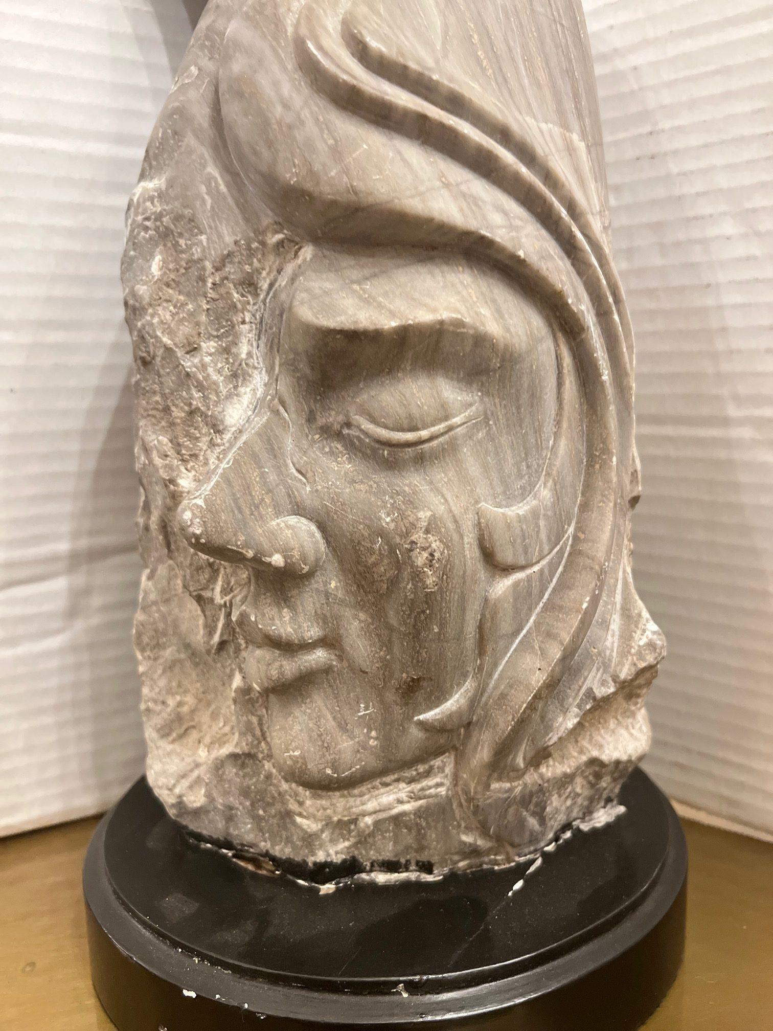 Italian Mid-Century Abstract Stone Sculpture For Sale