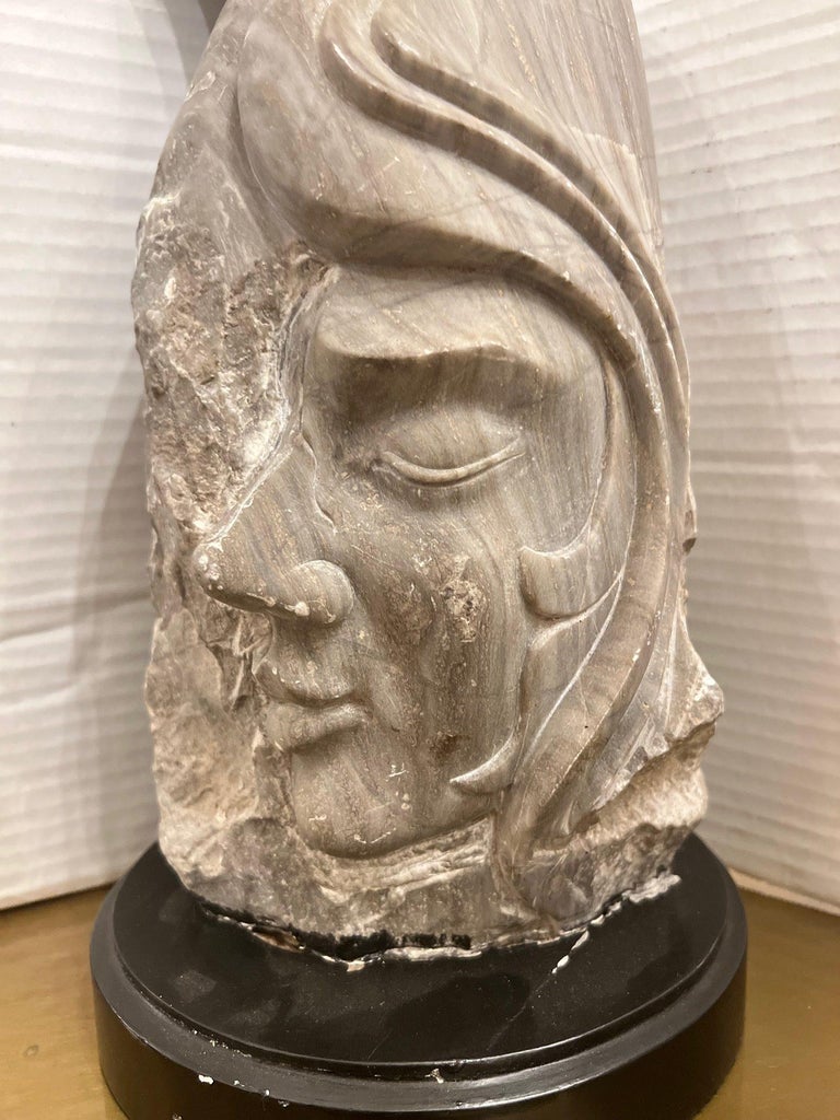 MidCentury Abstract Stone Sculpture For Sale at 1stDibs