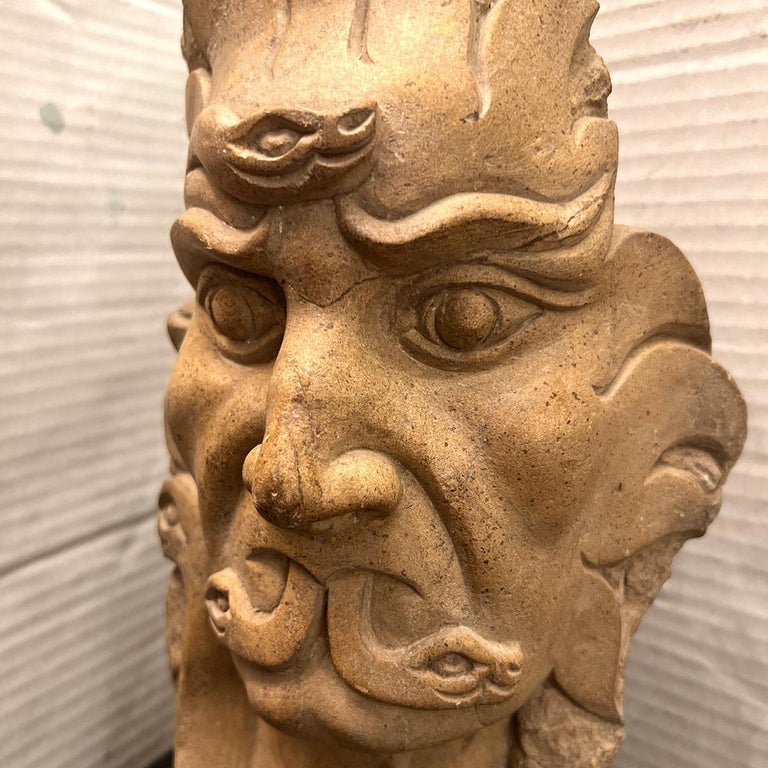 Midcentury Abstract Stone Sculpture For Sale at 1stDibs