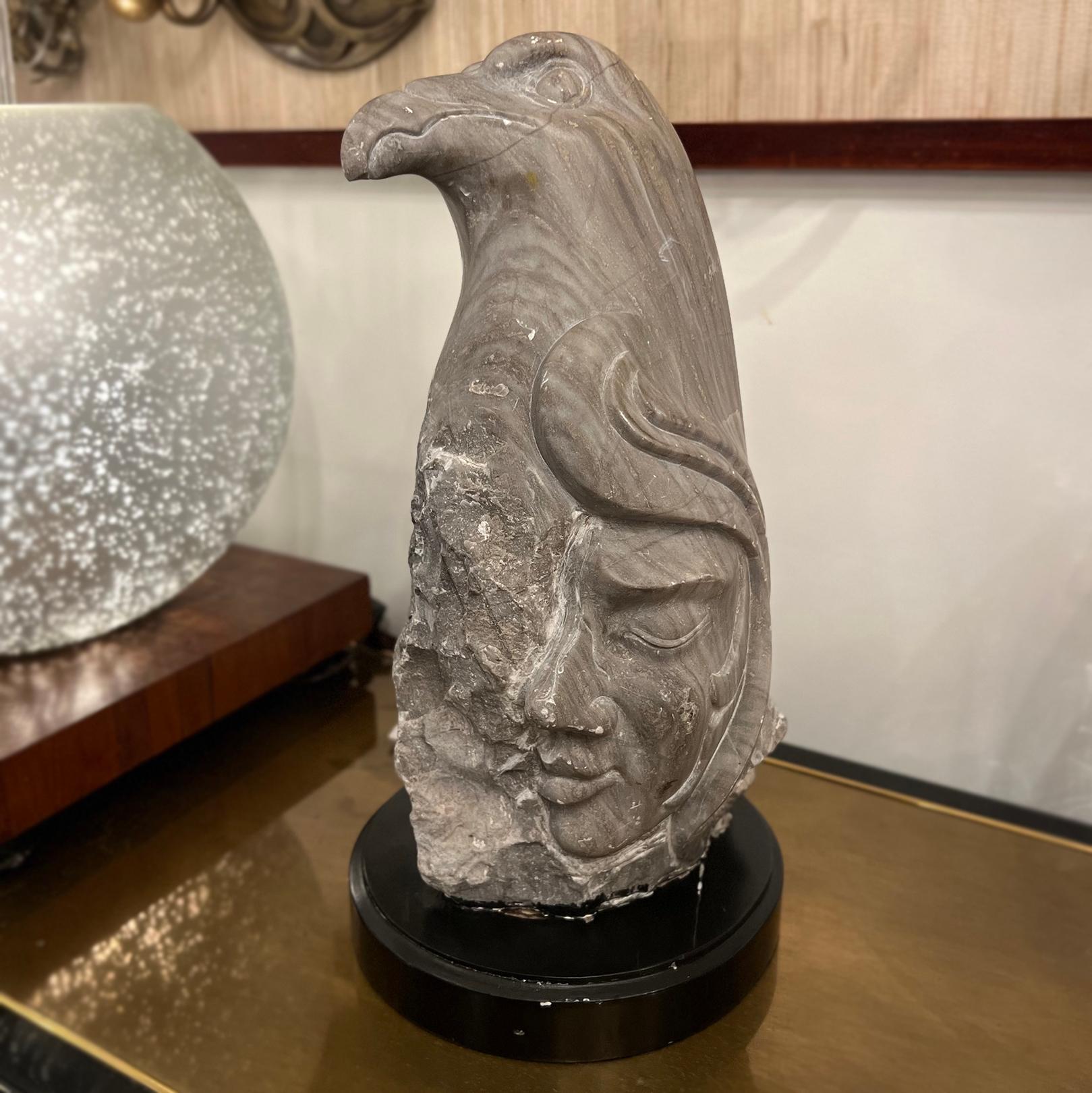 Mid-Century Abstract Stone Sculpture In Good Condition For Sale In New York, NY