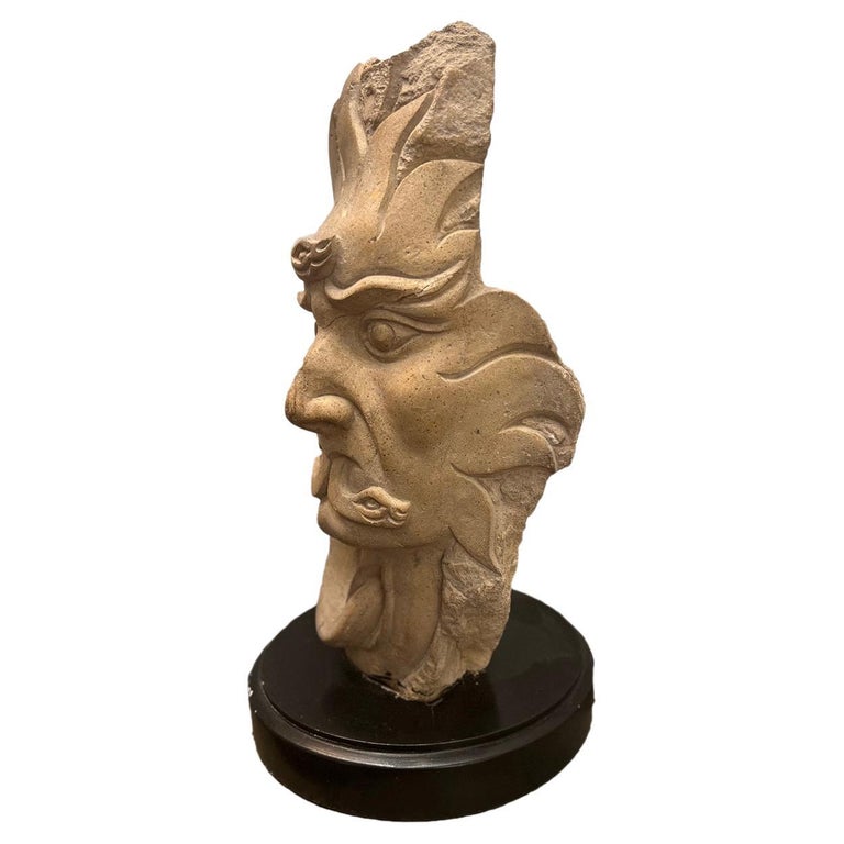 Midcentury Abstract Stone Sculpture For Sale at 1stDibs