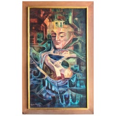 Midcentury Abstract Titled "Capricho Onirico"