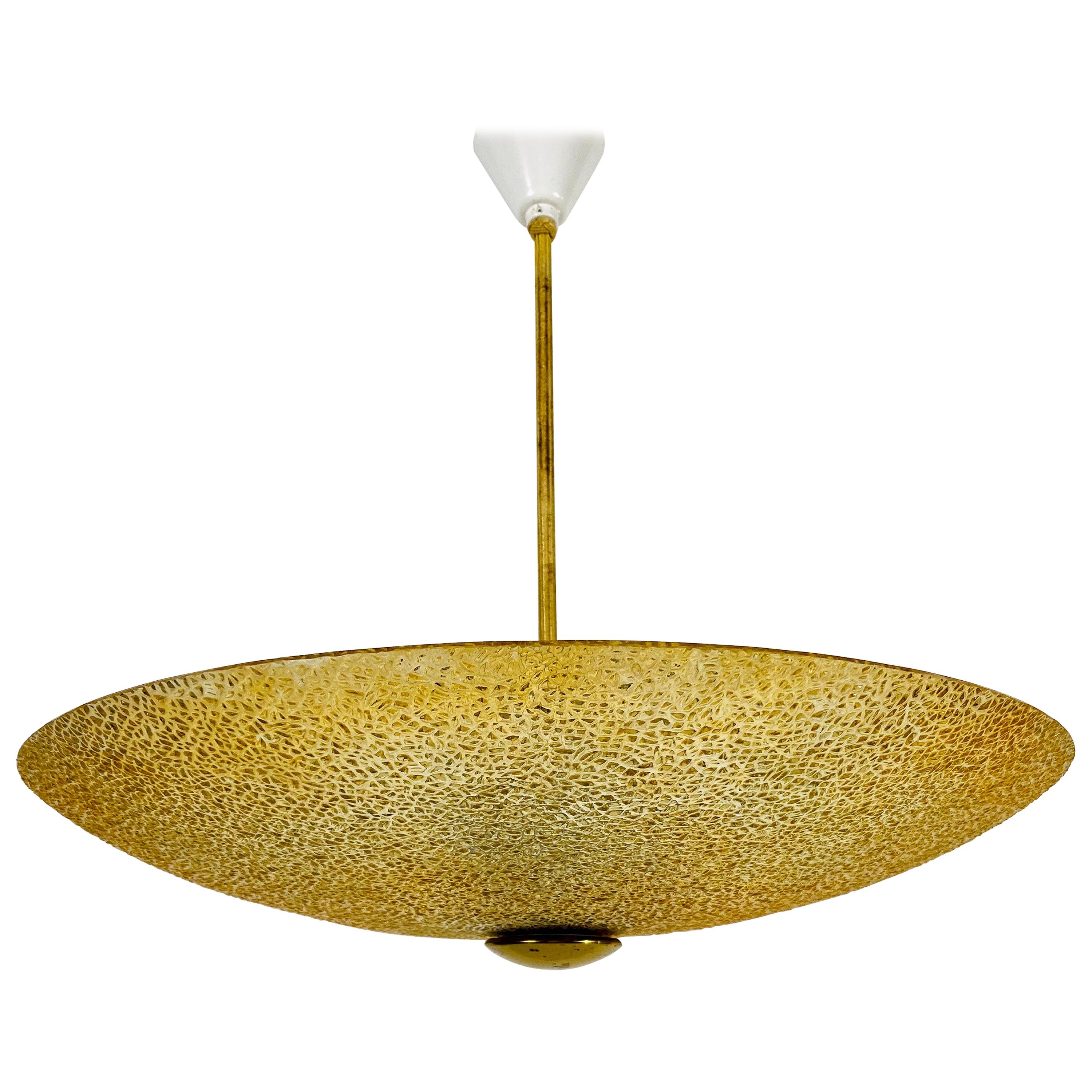 Midcentury Acrylic Glass Pendant Lamp Attributed to Boris Lacroix, 1960s