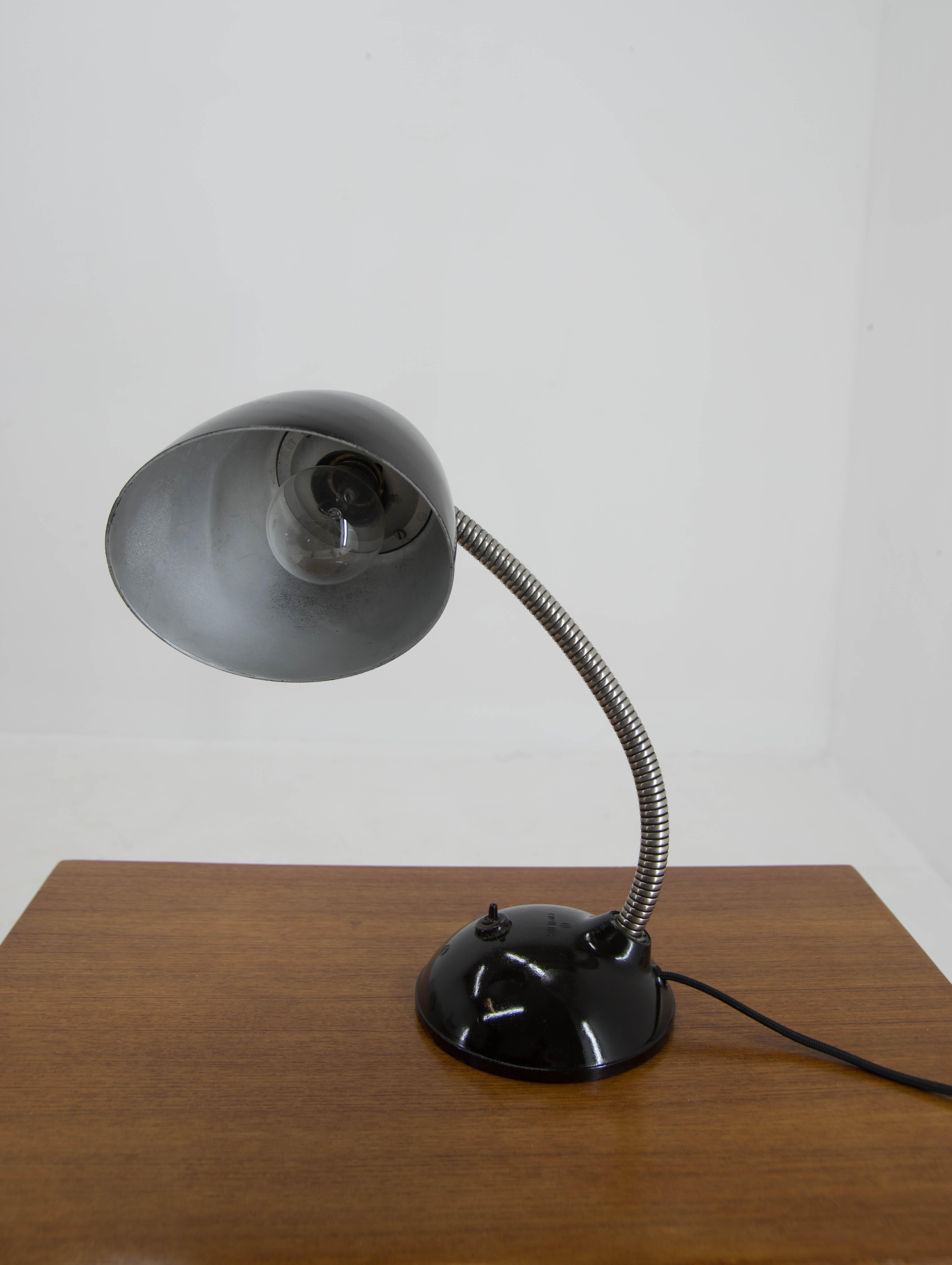 Mid-Century Modern Midcentury Adjustable Bakelite Table Lamp by Eric Kirkman Cole, 1950s For Sale