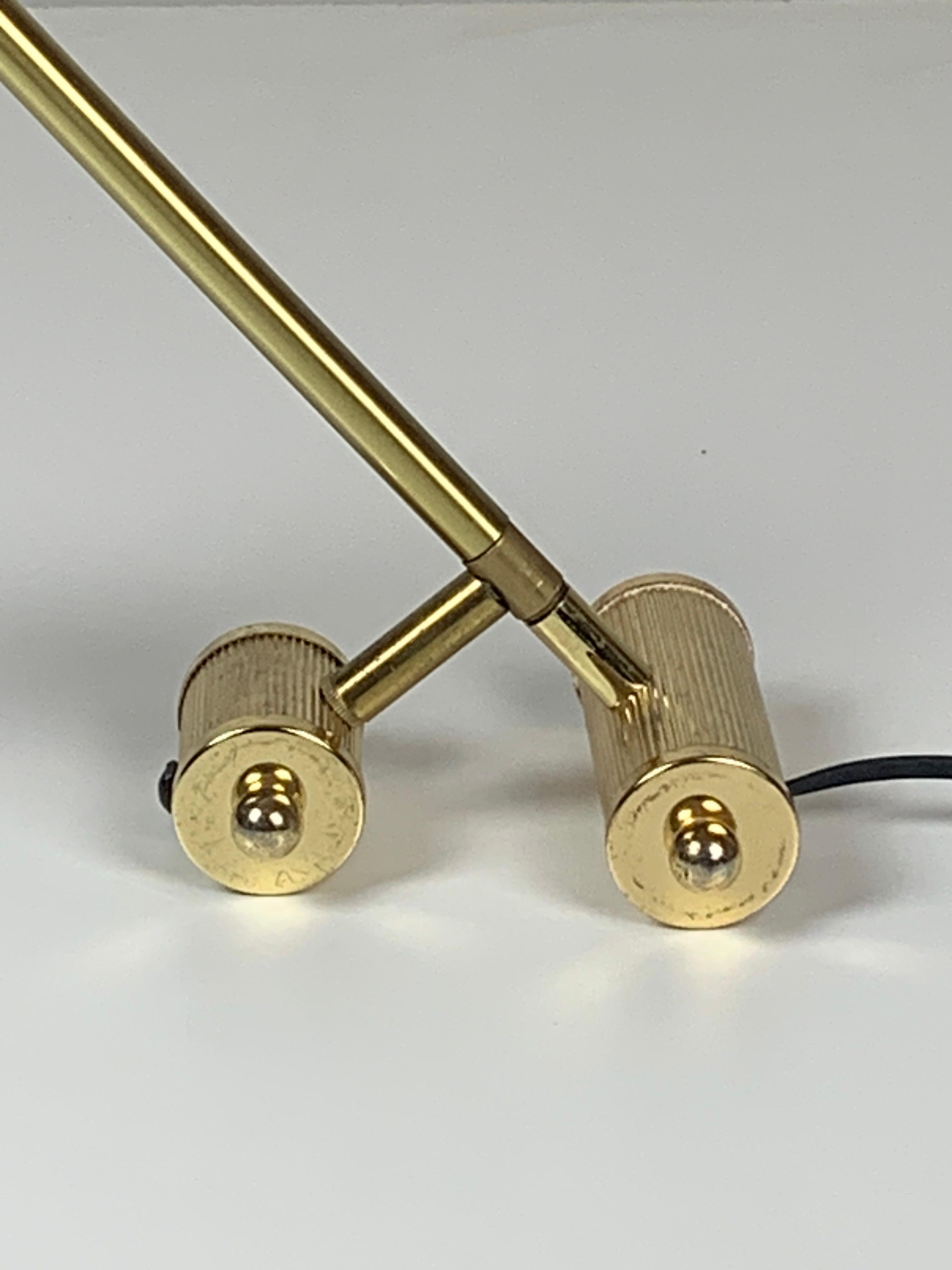 Midcentury adjustable diabolo counter balance architectural desk lamp, 1960s For Sale 7