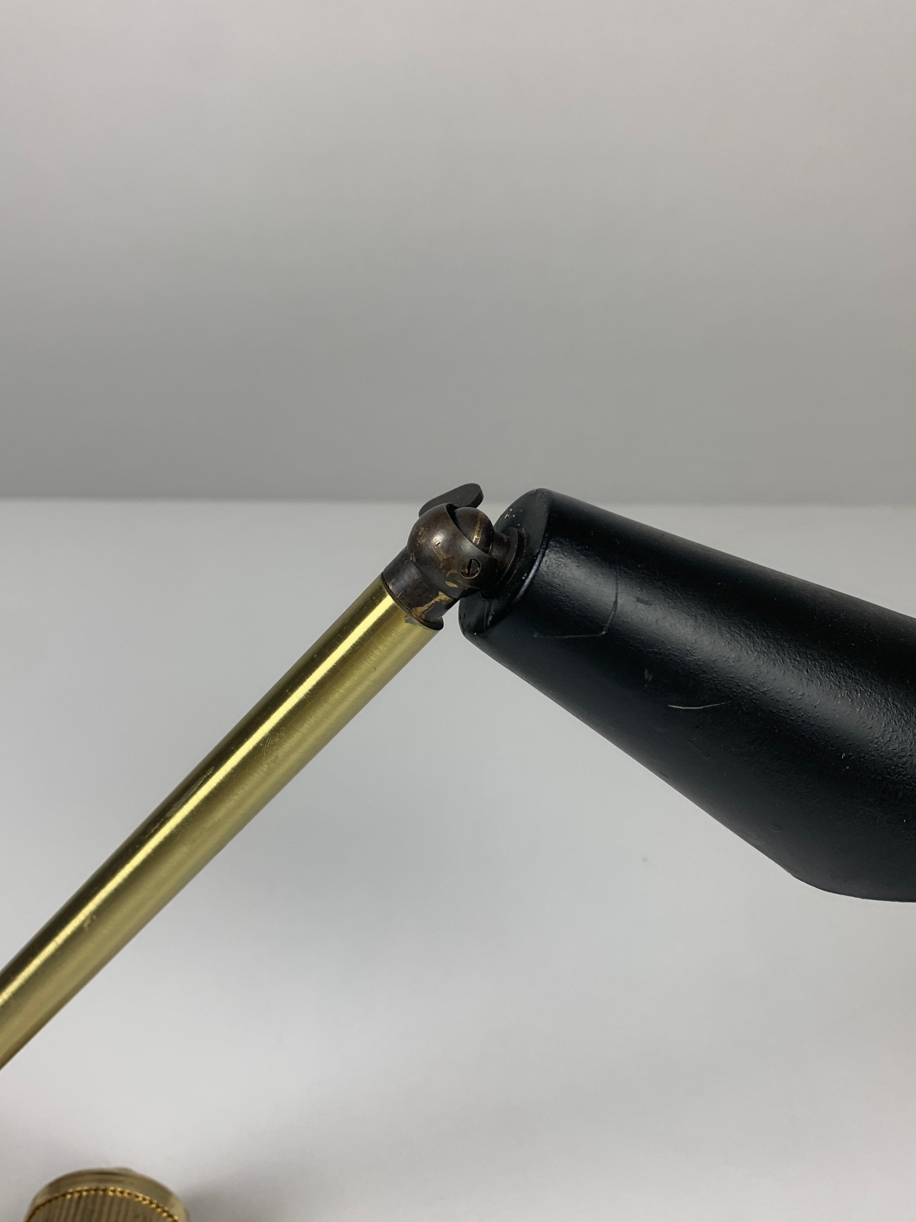 Metal Midcentury adjustable diabolo counter balance architectural desk lamp, 1960s For Sale