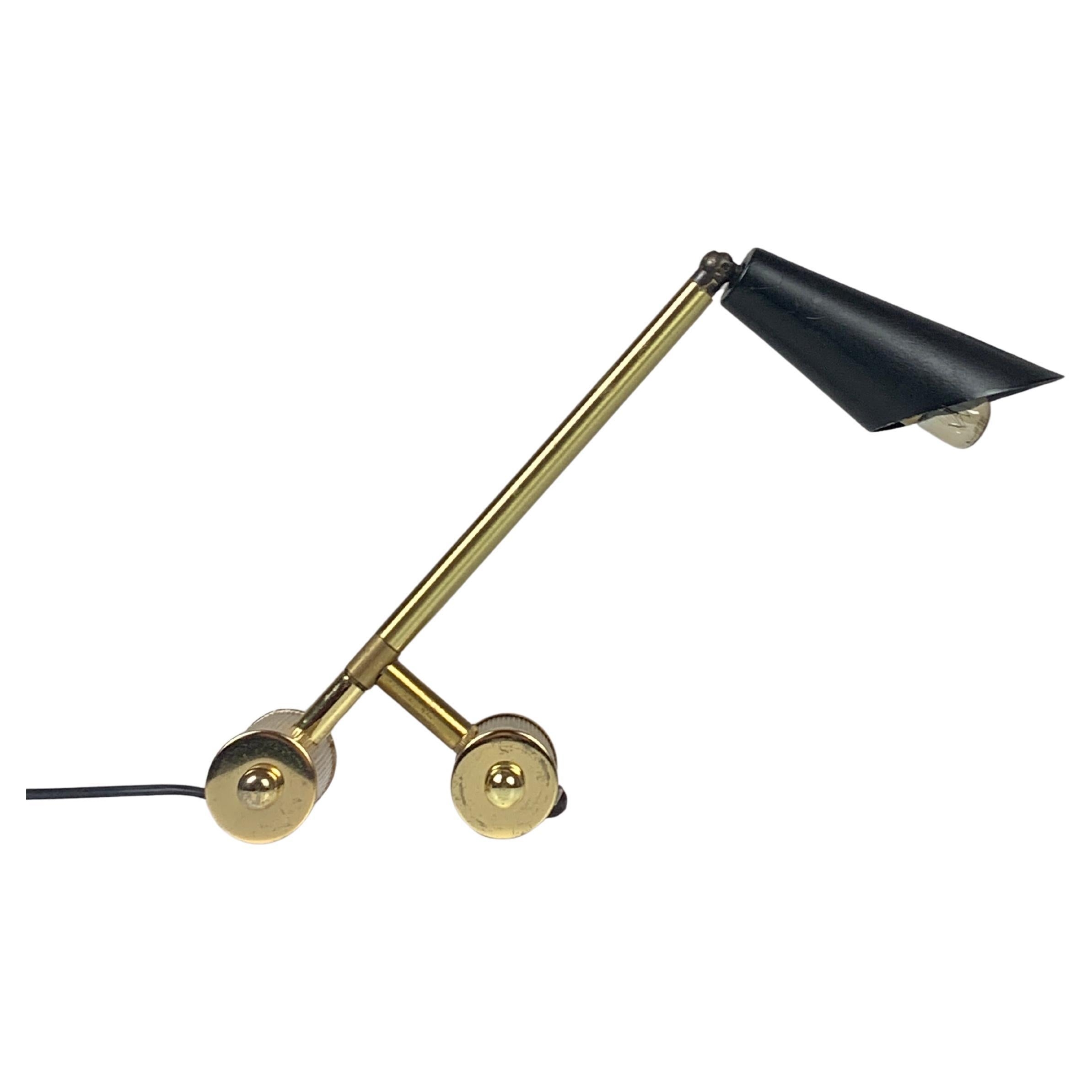 Midcentury adjustable diabolo counter balance architectural desk lamp, 1960s