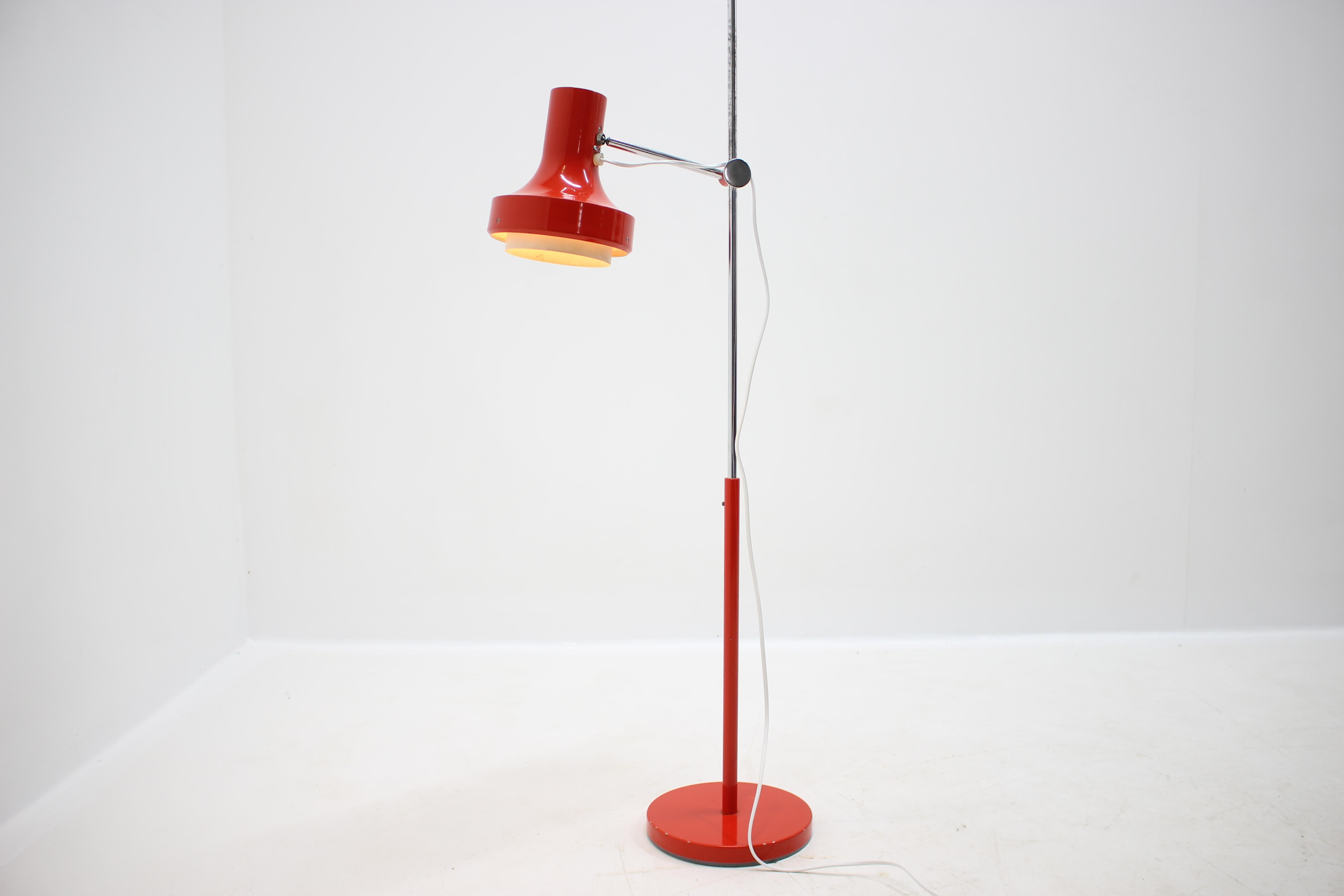 Midcentury Adjustable Floor Lamp Designed by Josef Hurka, 1960s In Good Condition For Sale In Praha, CZ