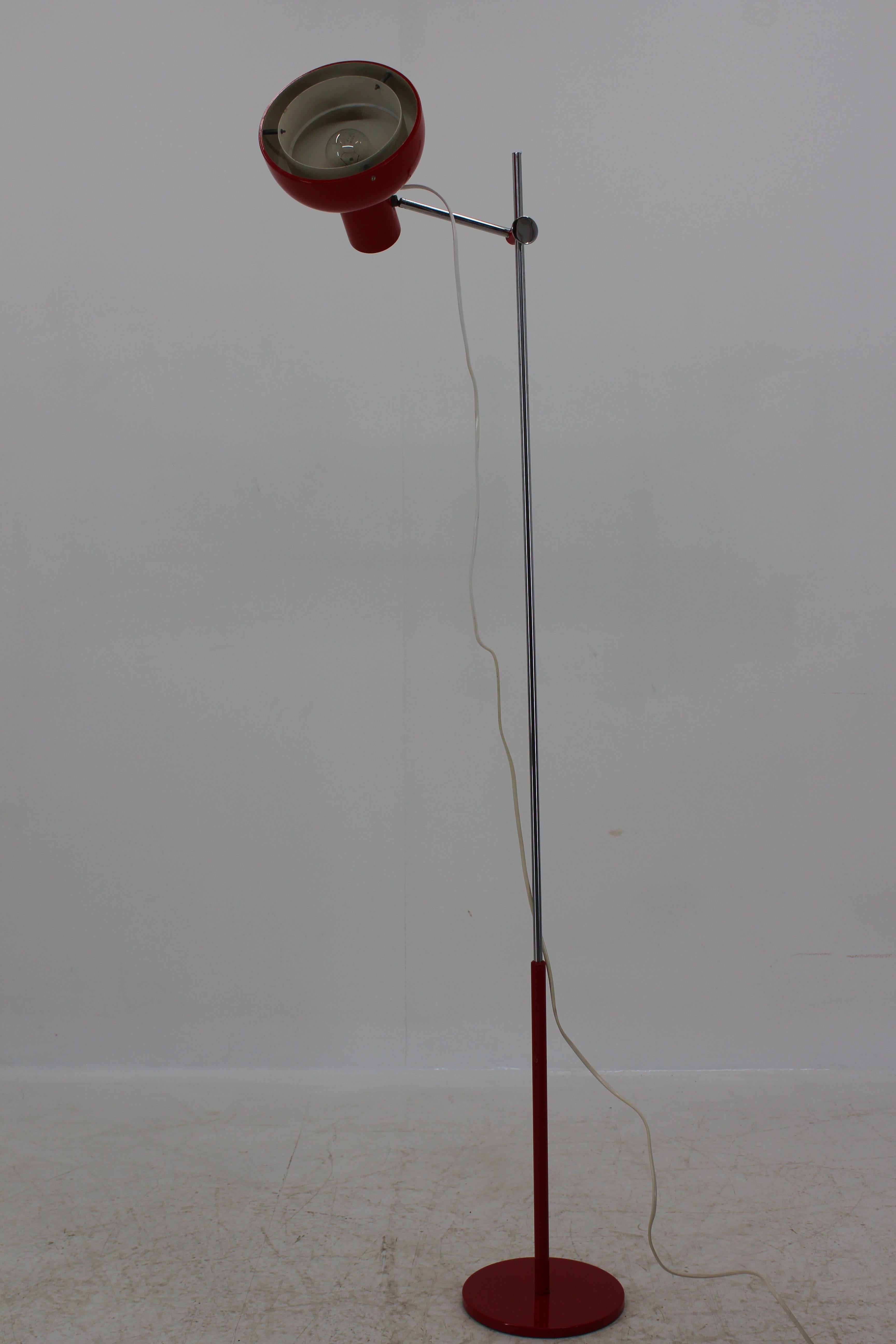 Mid-Century Modern Midcentury Adjustable Floor Lamp Napako, Josef Hůrka, 1960s