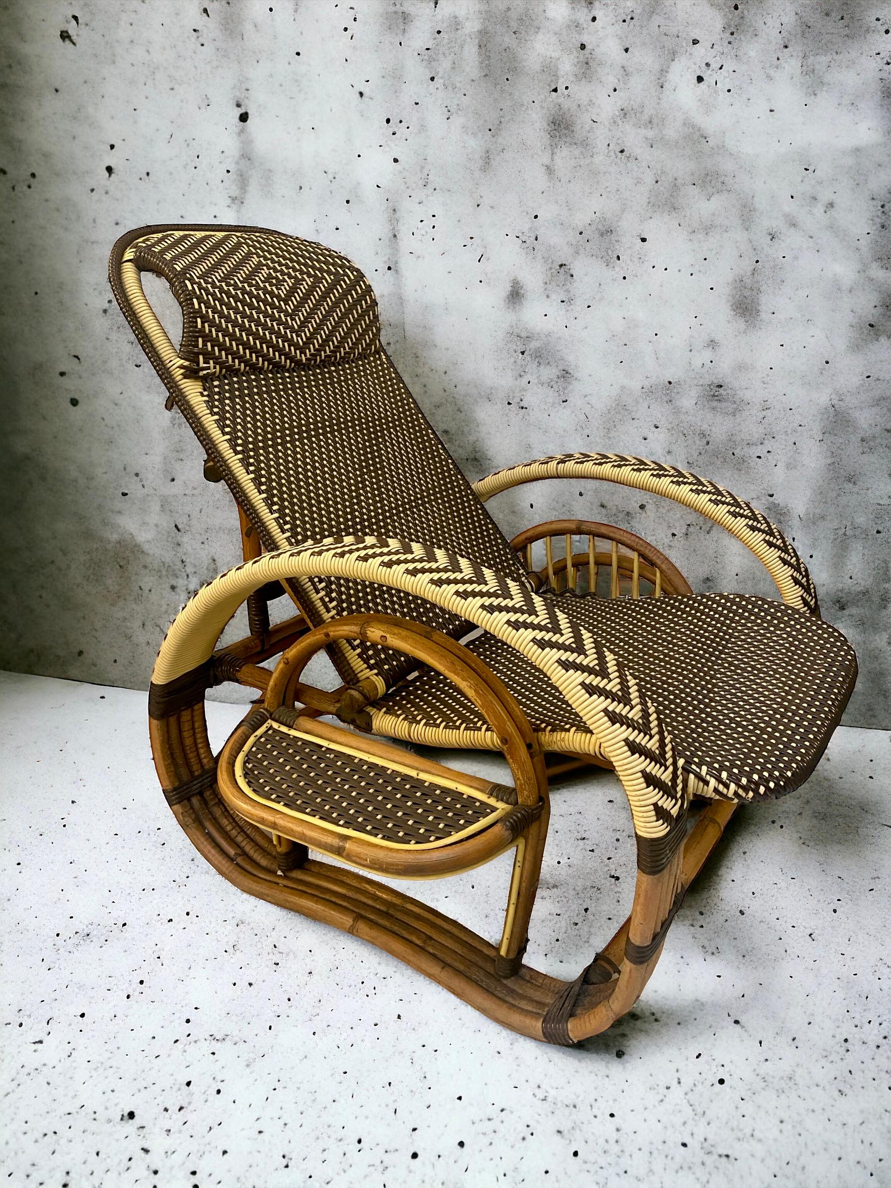 Fauteuil de salon réglable du milieu du siècle dernier par Paul Frankl  1950 ' en vente 2