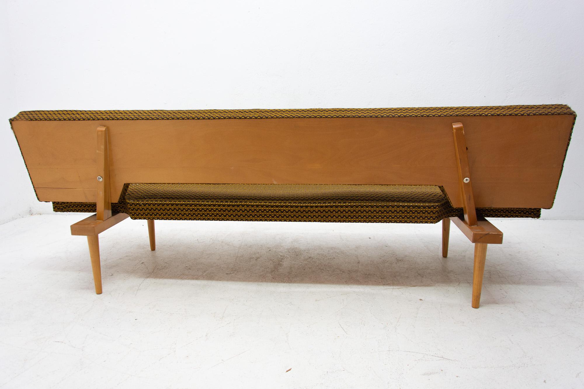 Midcentury Adjustable Sofa Bench by Miroslav Navrátil, 1960s, Czechoslovakia 8