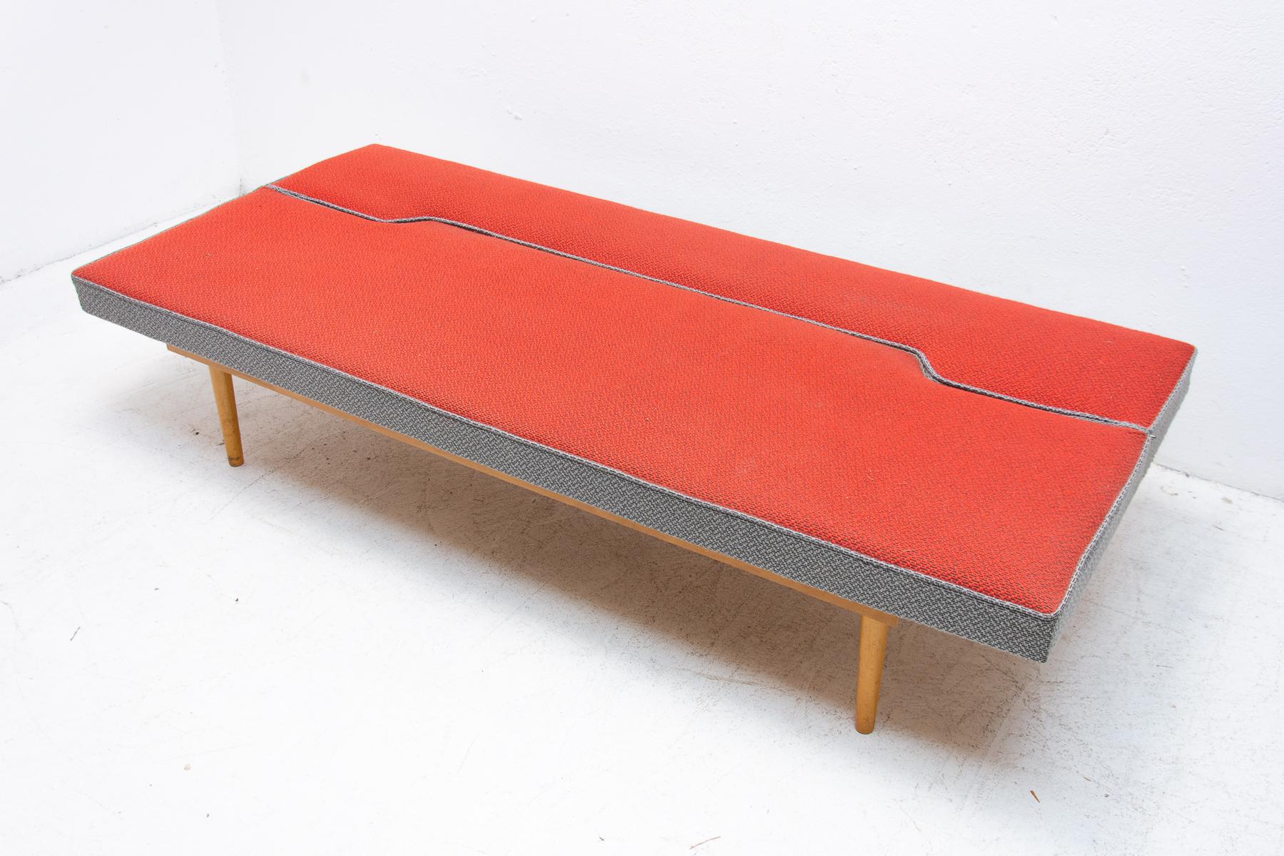 Midcentury Adjustable Sofa Bench by Miroslav Navrátil, 1960s, Czechoslovakia 8