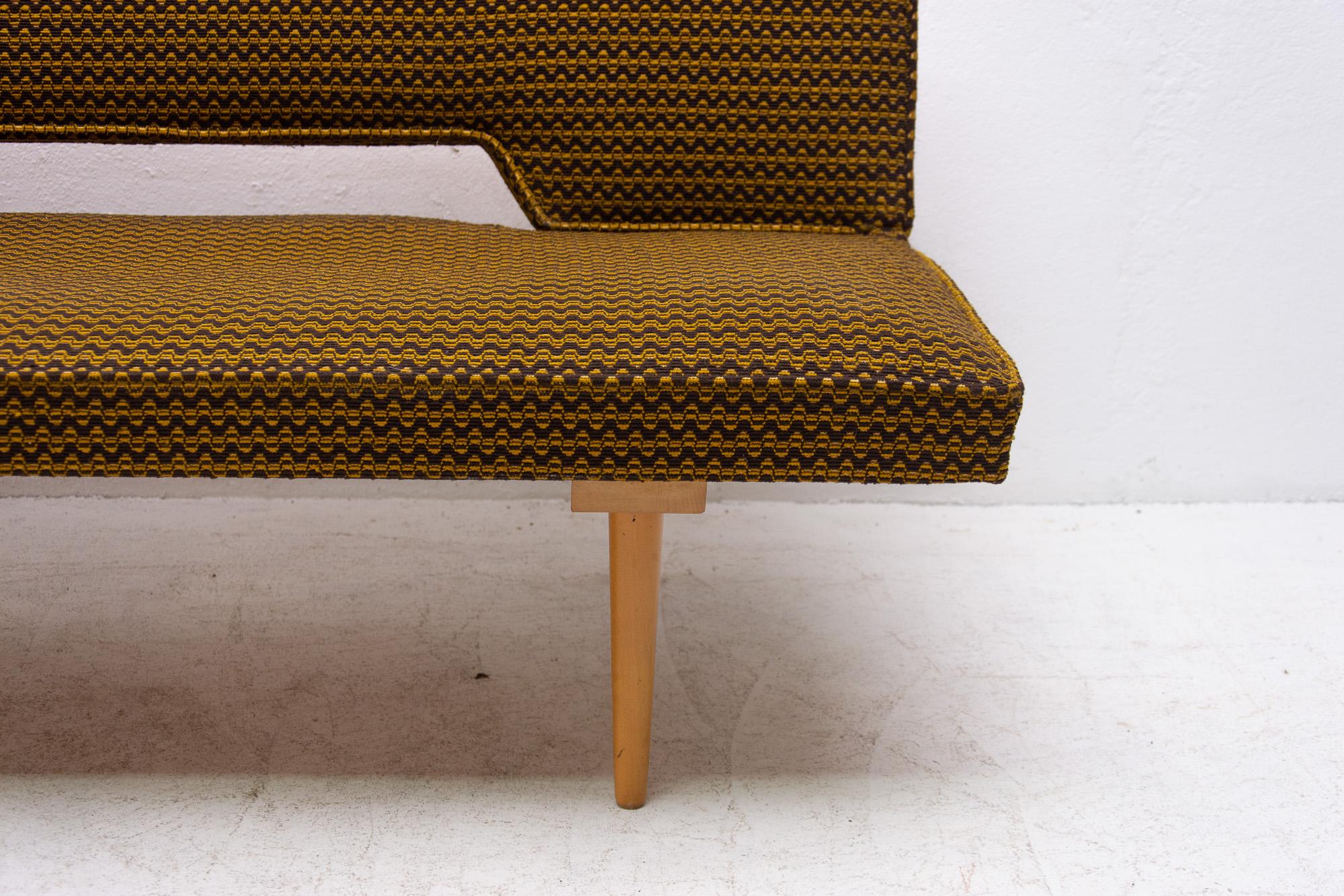 20th Century Midcentury Adjustable Sofa Bench by Miroslav Navrátil, 1960s, Czechoslovakia