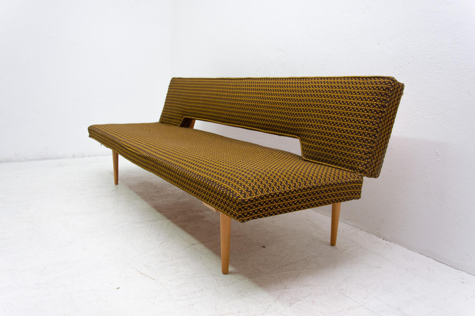 Midcentury Adjustable Sofa Bench by Miroslav Navrátil, 1960s, Czechoslovakia 2