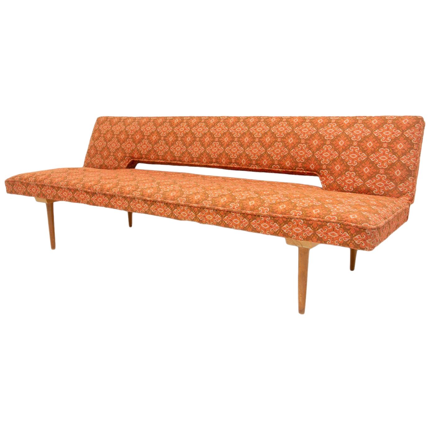 Midcentury Adjustable Sofa-Bench by Miroslav Navrátil, 1960s, Czechoslovakia