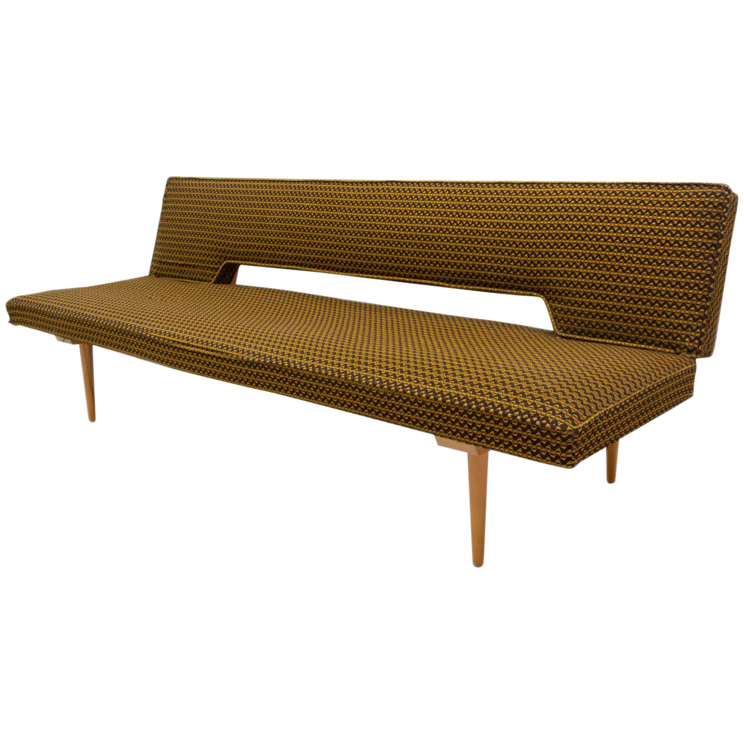 Midcentury Adjustable Sofa Bench by Miroslav Navrátil, 1960s, Czechoslovakia