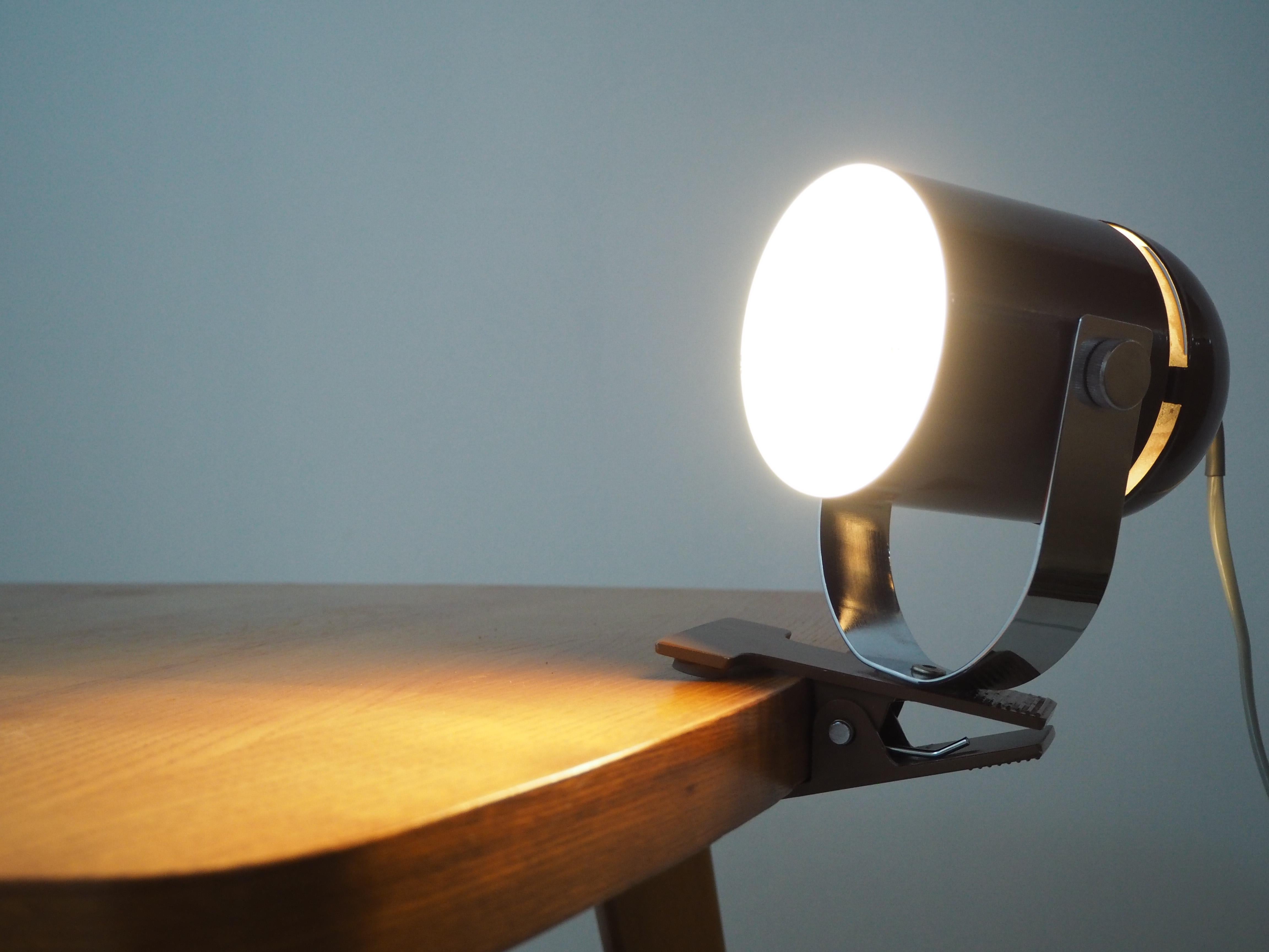 Midcentury Adjustable Table Lamp Combi Lux, Lidokov, Stanislav Indra, 1970s In Fair Condition For Sale In Praha, CZ