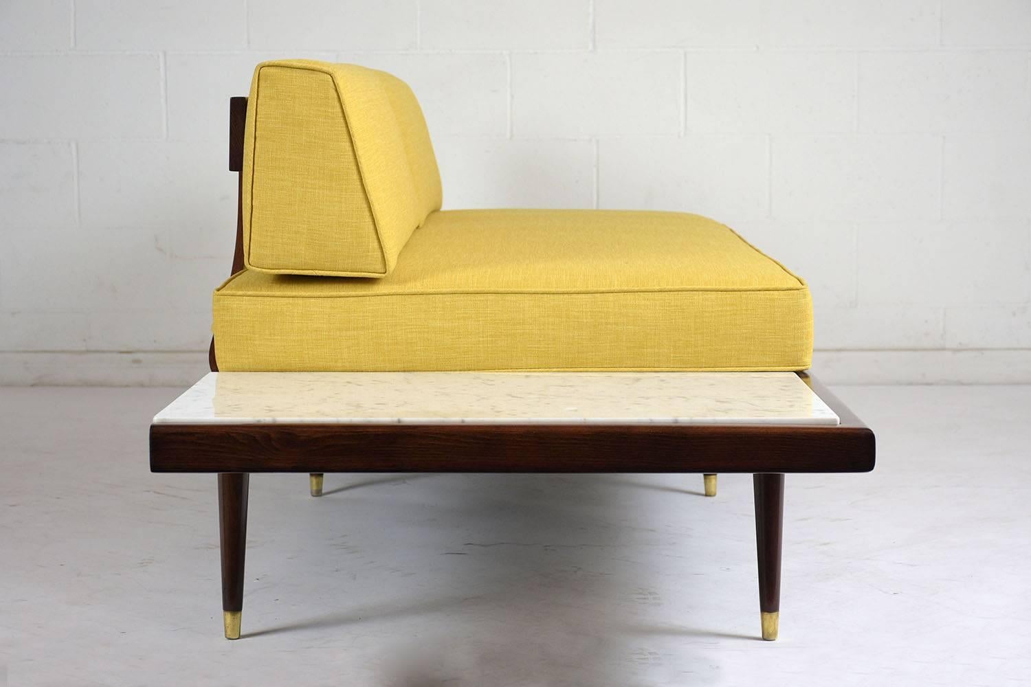 American Midcentury Adrian Pearsall Sofa with Side Tables