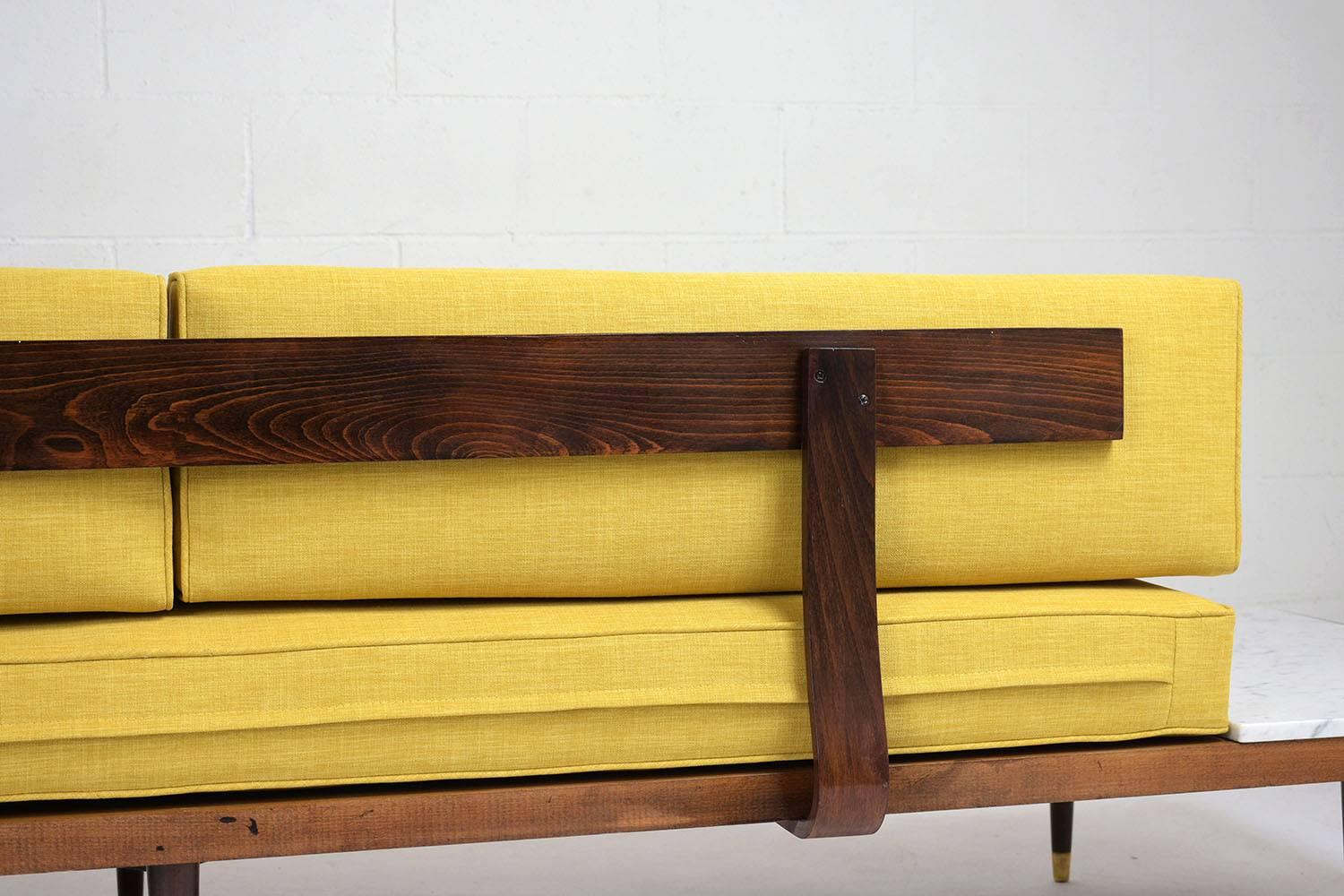Midcentury Adrian Pearsall Sofa with Side Tables In Excellent Condition In Los Angeles, CA