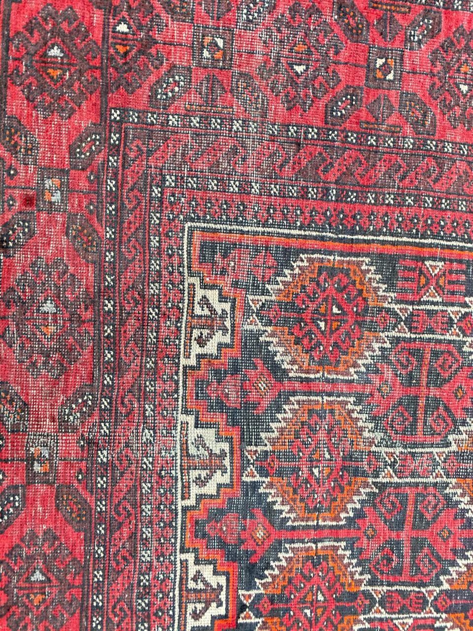 Afghan Tapis afghan du milieu du siècle de Bobyrug en vente
