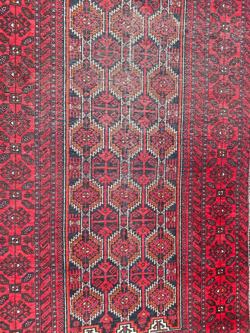 20ième siècle Tapis afghan du milieu du siècle de Bobyrug en vente
