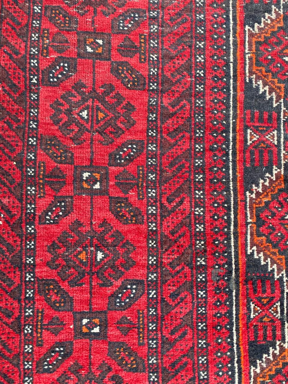 Bobyrug’s Midcentury Afghan Balutch Rug For Sale 1