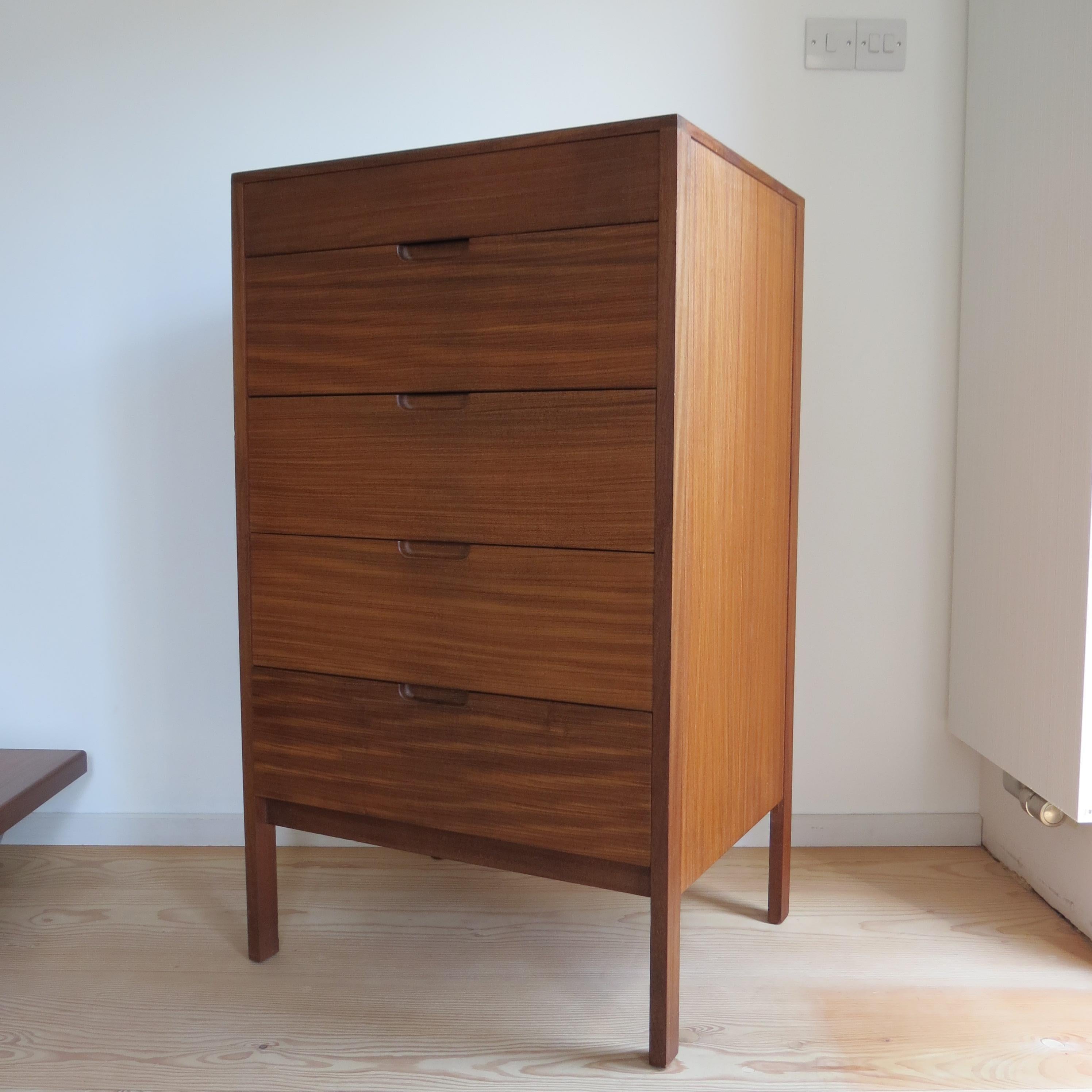Mid-Century Modern Mid-Century Afrormosia Chest of Drawers by Richard Hornby for Fyne Ladye, 1960s