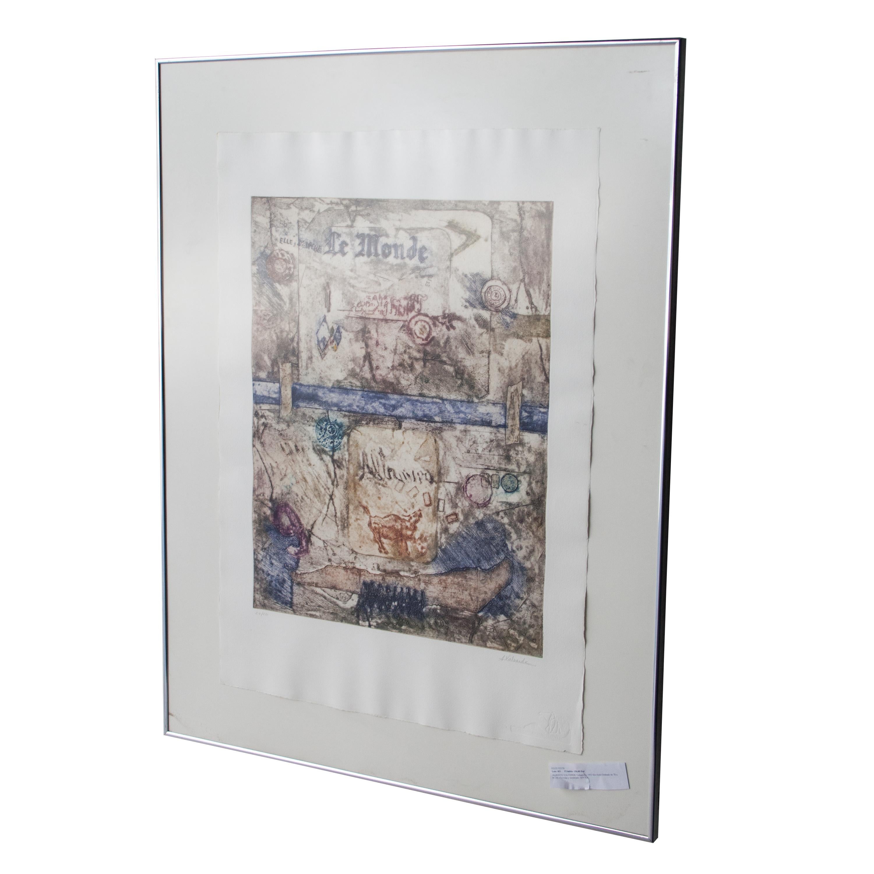 Alberto Valverde Peinture espagnole des années 1960.