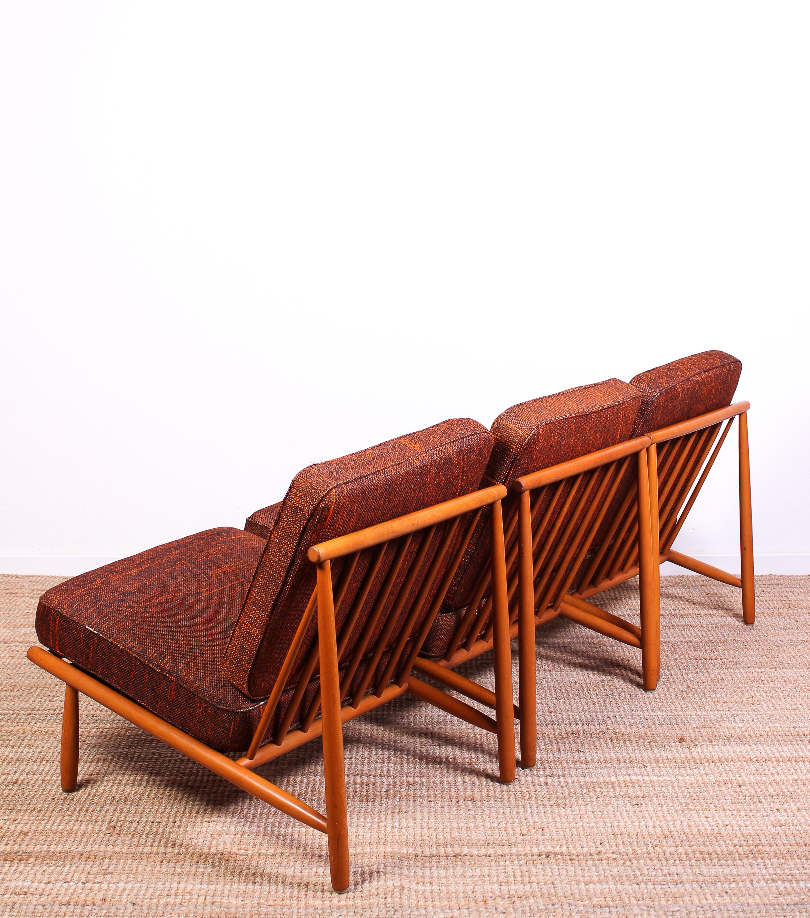 Midcentury Alf Svensson Easy Chairs by DUX, 1950s In Good Condition In Malmo, SE