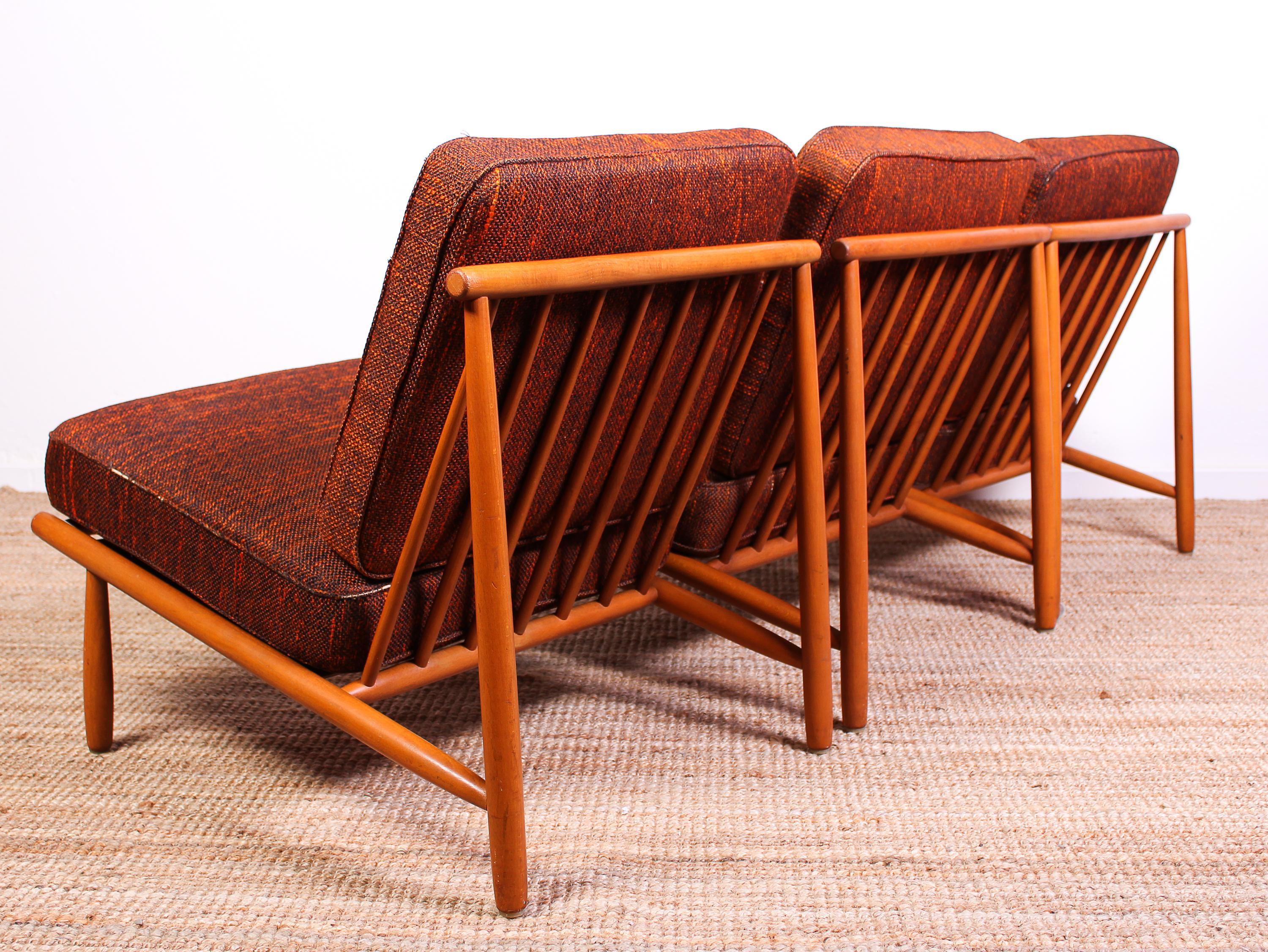 Mid-20th Century Midcentury Alf Svensson Easy Chairs by DUX, 1950s