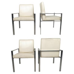 Midcentury Aluminum Frame Dining Chairs