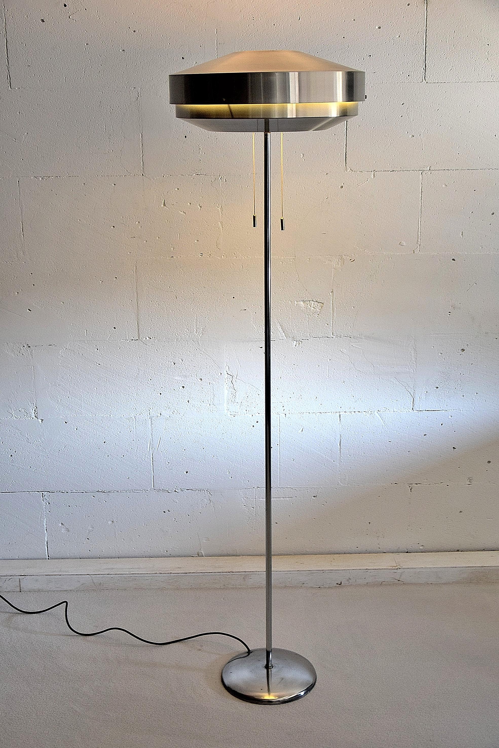 Mid-20th Century Mid-Century Metal Floor Lamp by Niek Hiemstra for Evolux