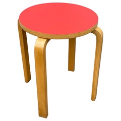Midcentury Alvar Aalto Model 60 Birch Side Table or Stool for Artek