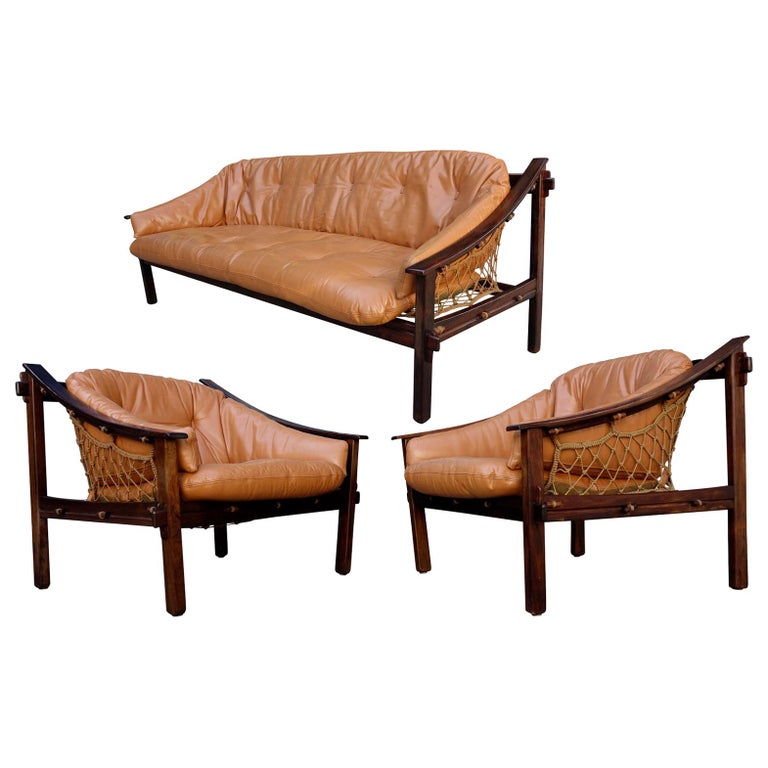 Midcentury Amazonas Armchairs and Sofa by Jean Gillon at 1stDibs
