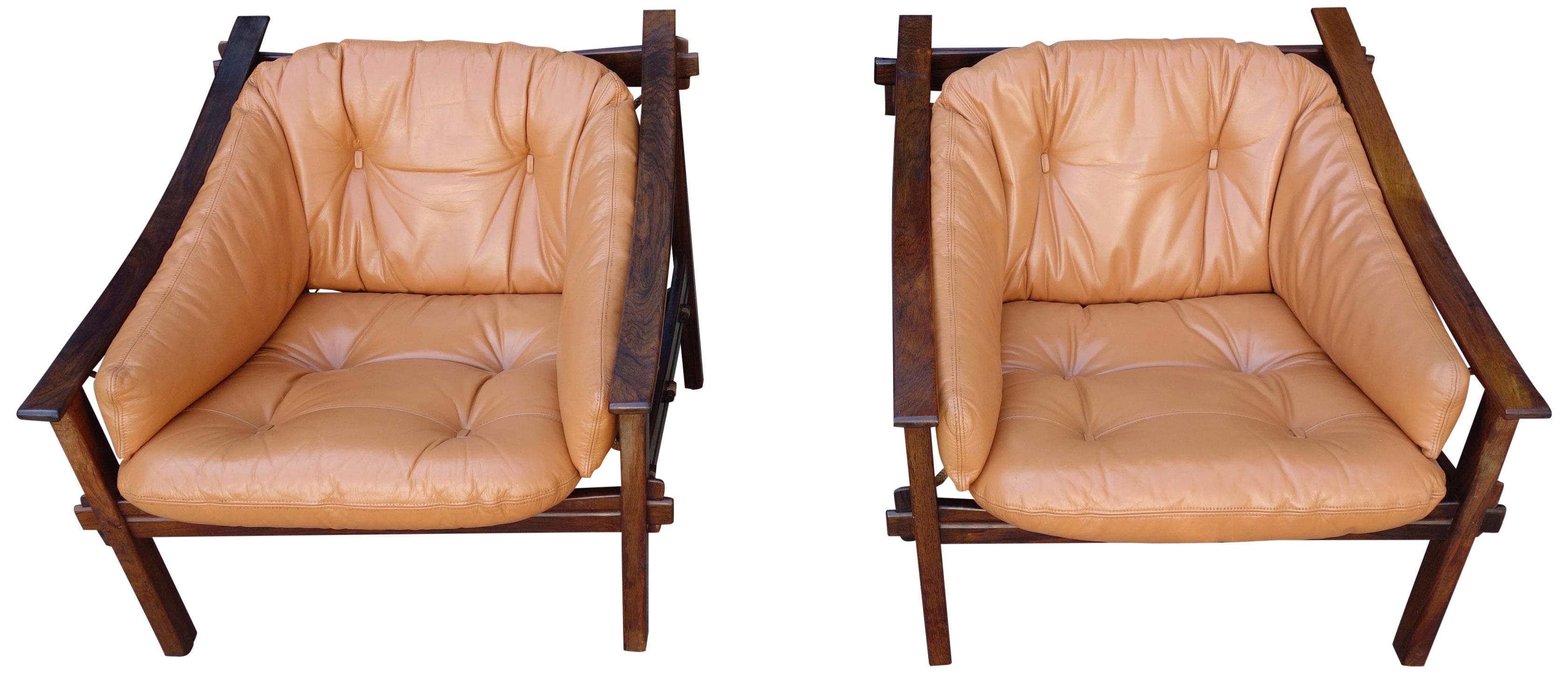 Brazilian Midcentury Amazonas Armchairs by Jean Gillon