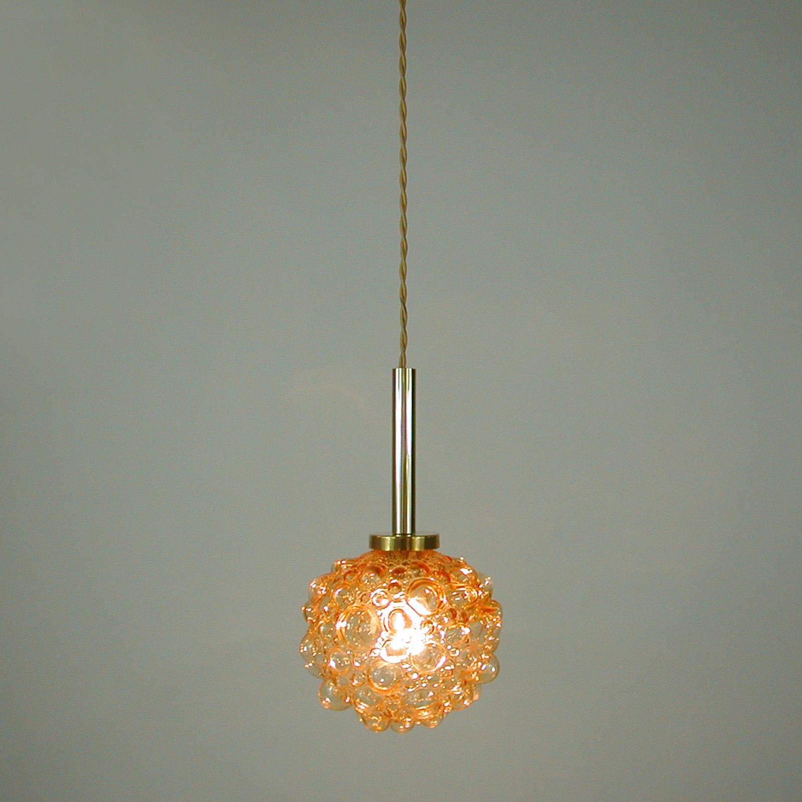 Mid-20th Century Midcentury Amber Bubble Pendant, Germany 1960s