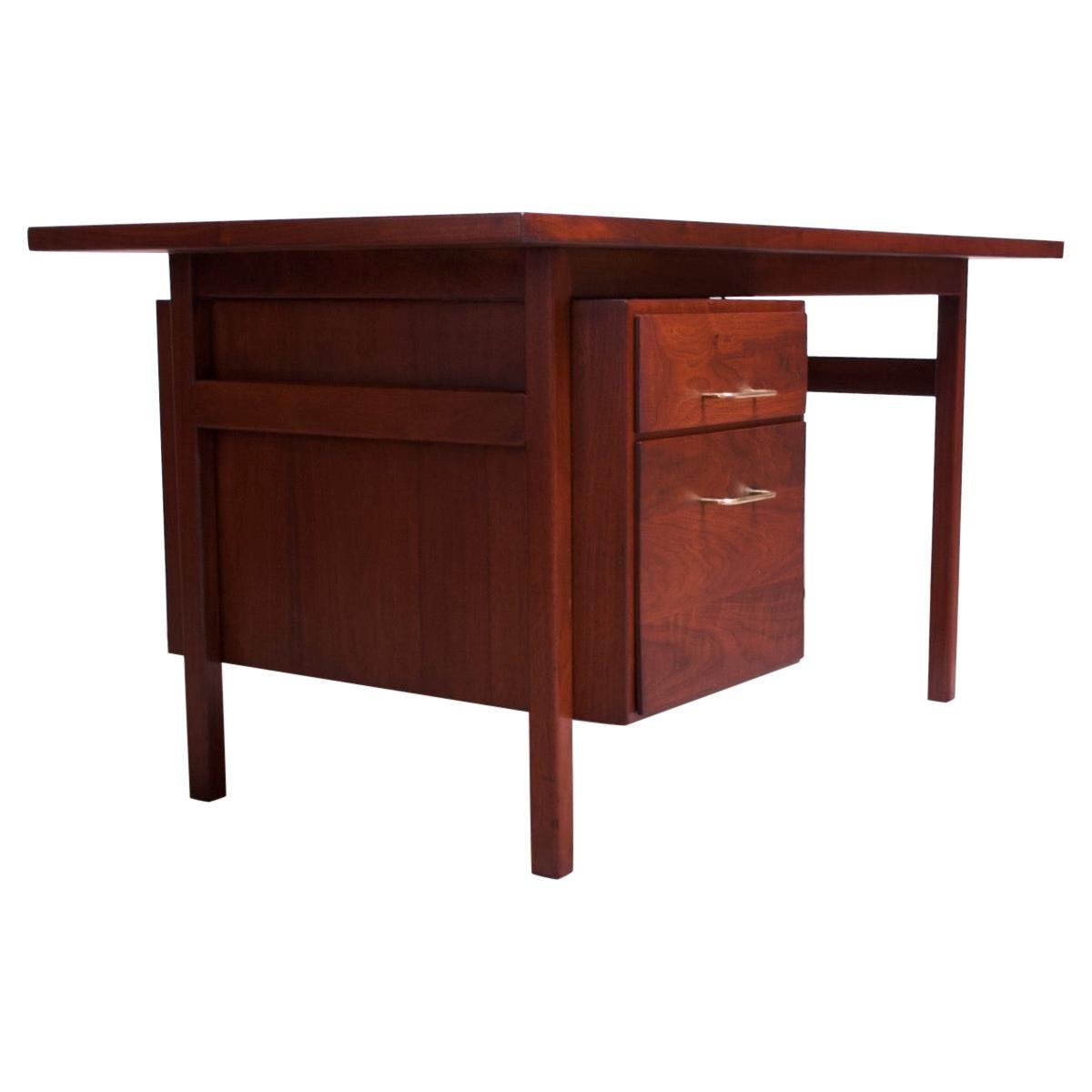 Midcentury American Modern Walnut Desk / Writing Table