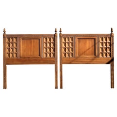 Midcentury American of Martinsville Twin Headboards, a Pair