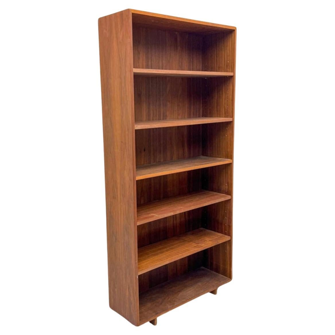 Woodwork Midcentury American Studio Craft Richard Artschwager Walnut tall bookcase For Sale