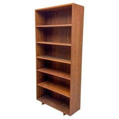 Retro Midcentury American Studio Craft Richard Artschwager Walnut tall bookcase