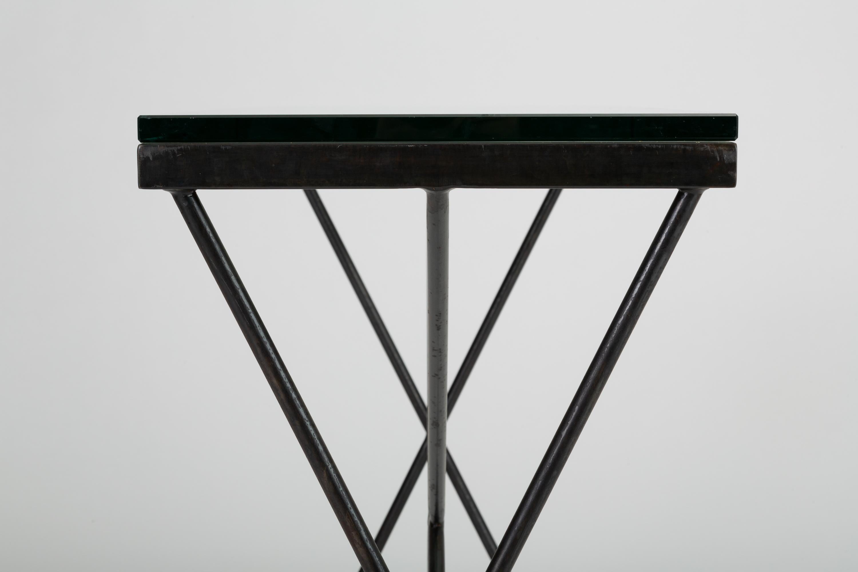 MidCentury American Wrought Iron Console Table 9