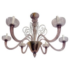 Lampadario di Murano Ametista del Medioevo