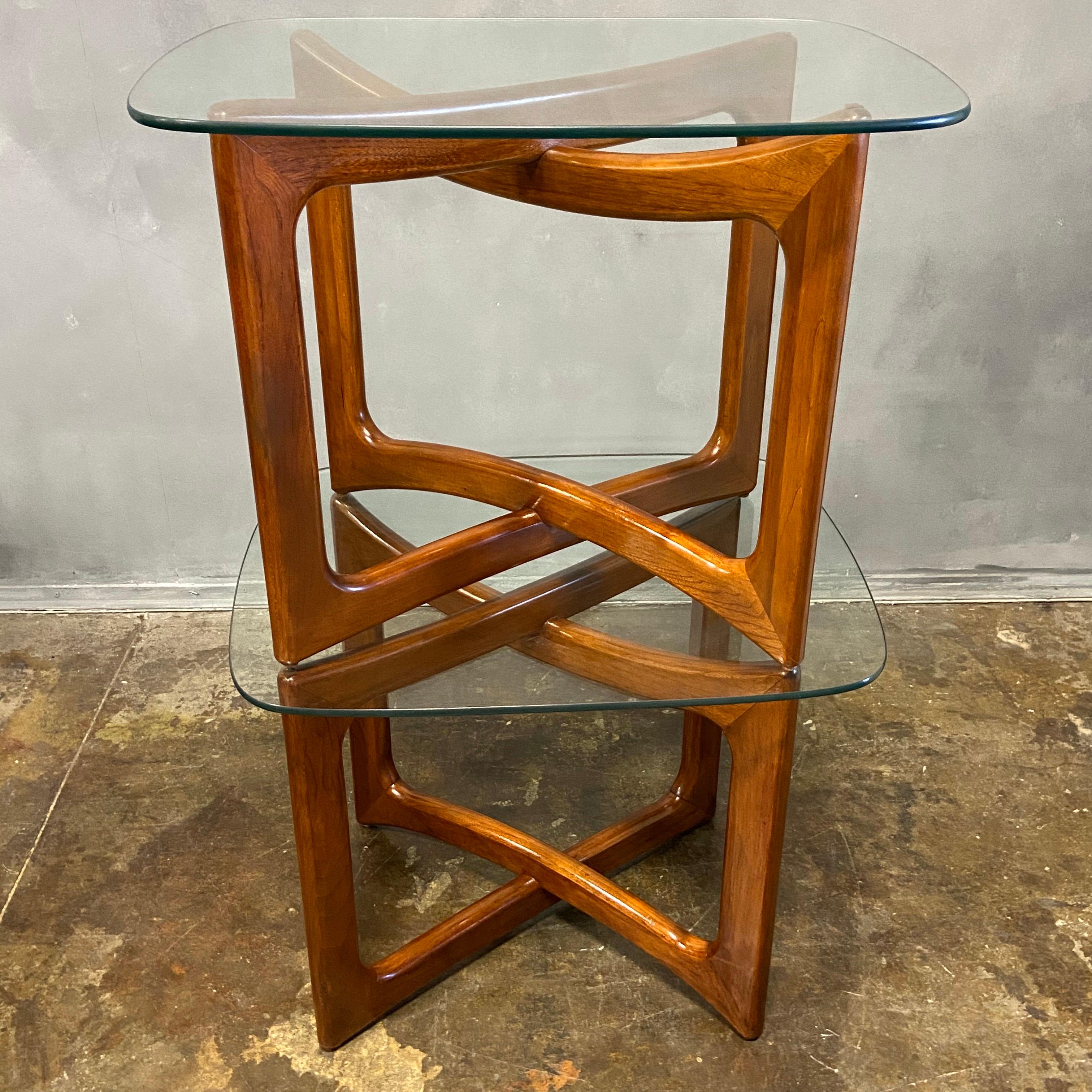 Glass Midcentury Adrian Pearsall Side Tables