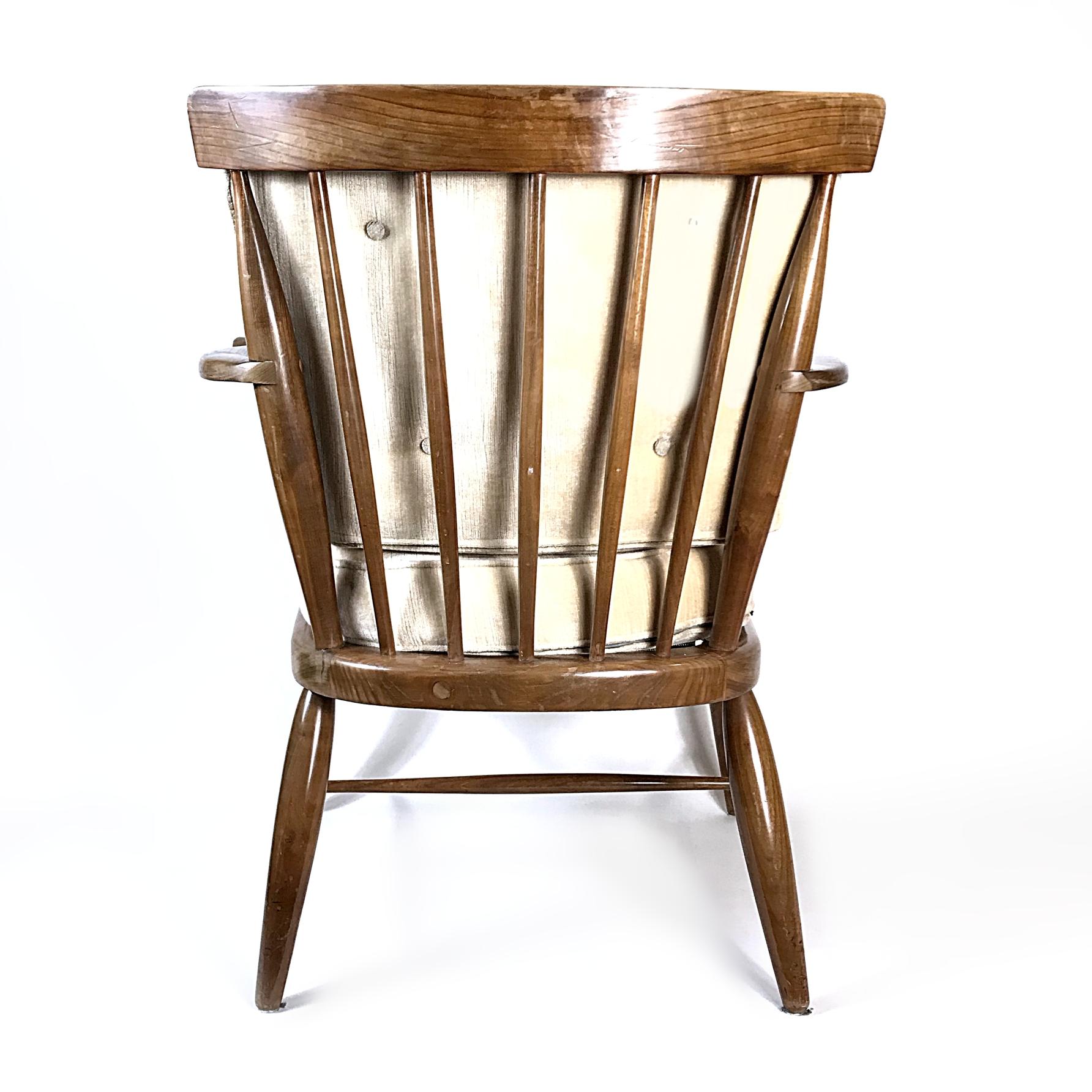 Hand-Crafted Midcentury Anna-Lülja Praun Walnut Wood Lounge Chair, 1950s, Austria