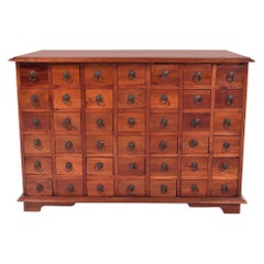 Midcentury Apothecary Multi Drawer Cabinet