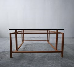Midcentury Architectural Teak Danish Coffee Table by Henning Norgaard