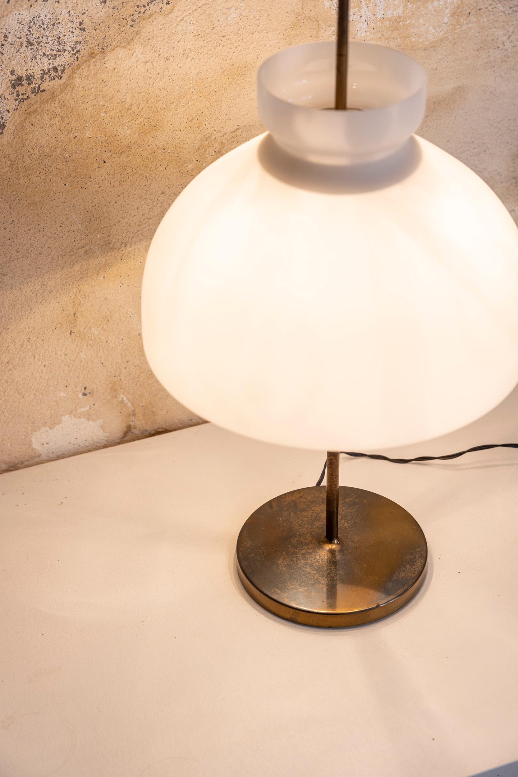  Midcentury Arenzano table lamp by Ignazio Gardella for Azucena, Italy 1956 For Sale 4